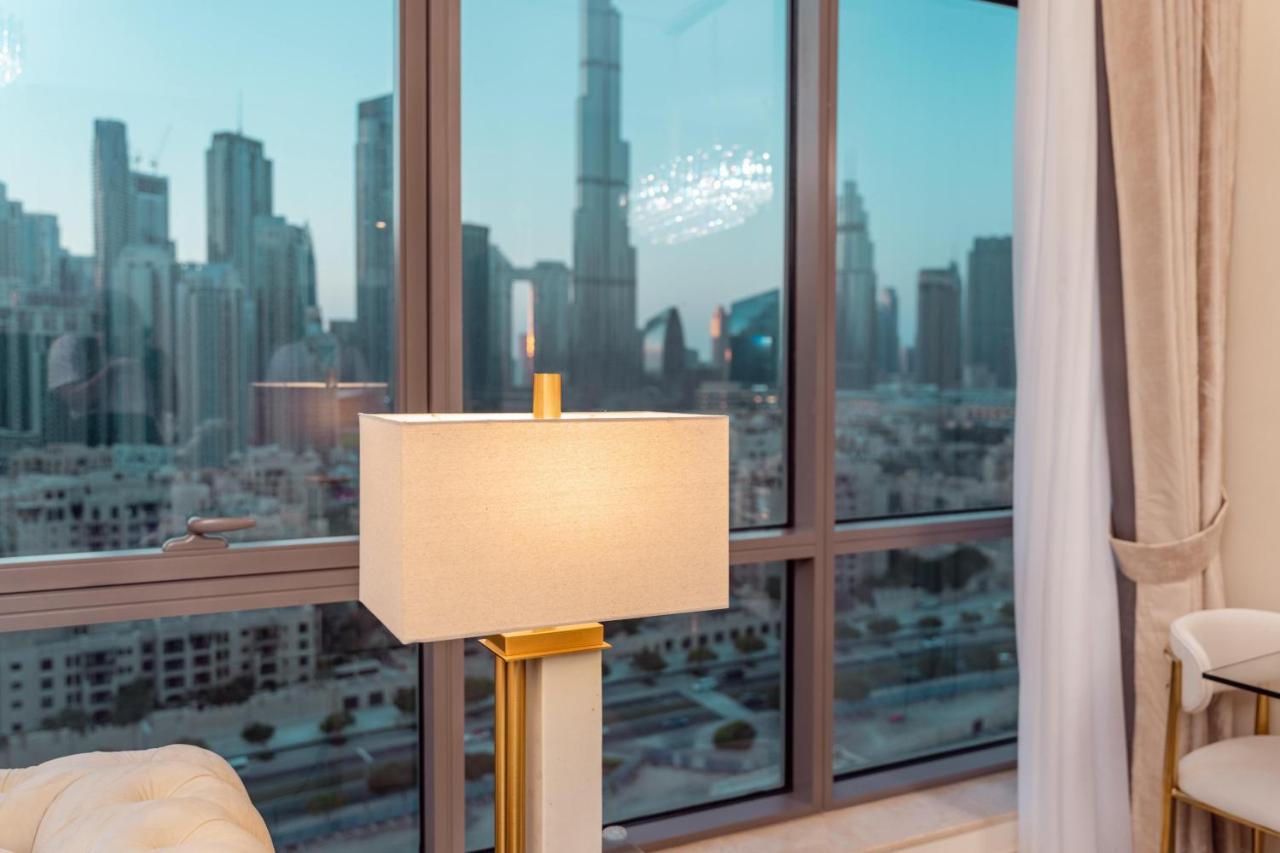 Elite Royal Apartment - Panoramic Full Burj Khalifa, Fountain & Skyline View - Baron Dubái Exterior foto